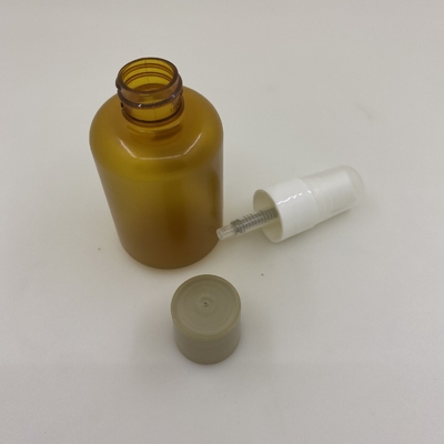 Bottiglia cosmetica della pompa dello spruzzo dell'OEM, bottiglia di plastica trasparente 100ml 150ml